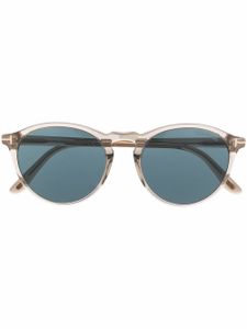 TOM FORD Eyewear lunettes de soleil Aurele à monture ronde - Blanc