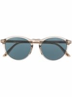 TOM FORD Eyewear lunettes de soleil Aurele à monture ronde - Blanc