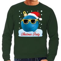Foute kerstborrel sweater / kersttrui Christmas party groen voor heren 2XL (56)  -