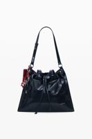 Glanzende middelgrote rugzak - BLACK - U