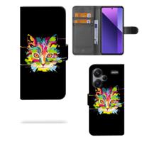 Xiaomi Redmi Note 13 Pro Plus Leuk Hoesje Cat Color Xiaomi Redmi Note 13 Pro Plus Leuk Hoesje Cat Color