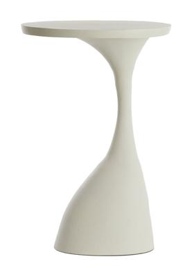 Light & Living Bijzettafel 'Macau' 55cm hoog, kleur Mat Crème