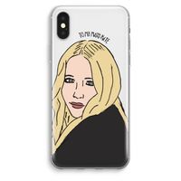 Mary Kate: iPhone XS Max Transparant Hoesje