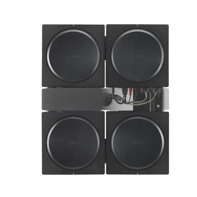 Flexson FLXSAWX4WM1021 SONOS AMP MUURBEUGEL VOOR 4 AMPS Audio muurbeugel Zwart