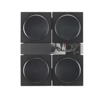 Flexson FLXSAWX4WM1021 SONOS AMP MUURBEUGEL VOOR 4 AMPS Audio muurbeugel Zwart