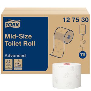 Toiletpapier Tork Mid-size T6 premium 2-laags 100m wit 127520