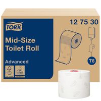 Toiletpapier Tork Mid-size T6 premium 2-laags 100m wit 127520 - thumbnail