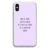 Sprong: iPhone X Transparant Hoesje