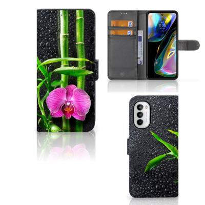 Motorola Moto G52 | Moto G82 Hoesje Orchidee | Portemonnee hoesje