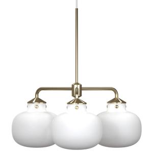 Moderne kroonluchter DFTP 'Raito' hanglamp opaal glas E27 fitting 570mm