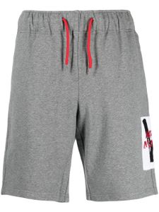 Ports V short de sport à patch logo - Gris