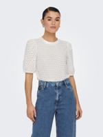 Only Onlelisa S/s O-neck Top Box Jrs T-shirts Cloud Dancer