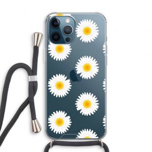 Margrietjes: iPhone 12 Pro Transparant Hoesje met koord