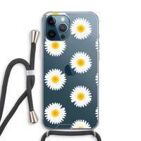 Margrietjes: iPhone 12 Pro Transparant Hoesje met koord