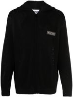 Moschino hoodie à patch logo - Noir