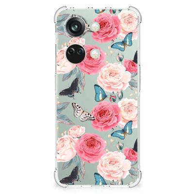OnePlus Nord 3 Case Butterfly Roses OnePlus Nord 3 Case Butterfly Roses