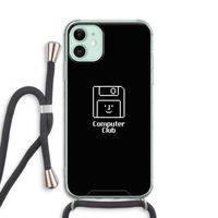 Hello: iPhone 11 Transparant Hoesje met koord