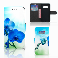 Samsung Galaxy S10e Hoesje Orchidee Blauw - Cadeau voor je Moeder