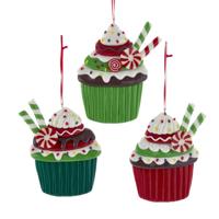 Orn.claydgh cupcake l12cm - Kurt s adler