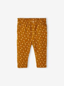 Wijde babybroek karamel