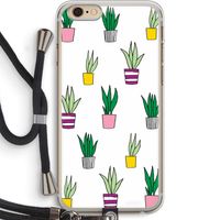 Sanseveria: iPhone 6 PLUS / 6S PLUS Transparant Hoesje met koord