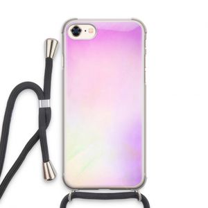 Flow mist pastel: iPhone 7 Transparant Hoesje met koord
