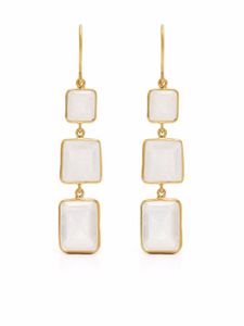 PIPPA SMALL boucles d'oreilles First Frost en or 18ct ornées de pierres