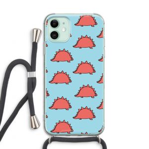 Dinosawrr: iPhone 11 Transparant Hoesje met koord