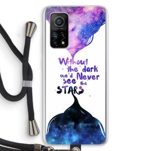 Stars quote: Xiaomi Mi 10T 5G Transparant Hoesje met koord