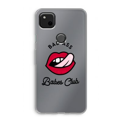 Badass Babes Club: Google Pixel 4a Transparant Hoesje