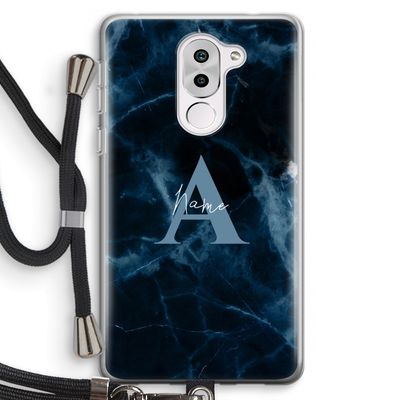 Midnight Marble: Honor 6X Transparant Hoesje met koord