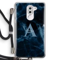 Midnight Marble: Honor 6X Transparant Hoesje met koord