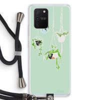 Hang In There: Samsung Galaxy S10 Lite Transparant Hoesje met koord