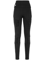 Philipp Plein legging taille-haute à ornements en cristal - Noir - thumbnail