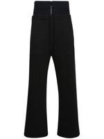 Off-White pantalon ample à taille haute - Noir