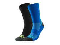 CRIVIT 2 Paar heren sportsokken (Zwart/blauw, 45/46) CRIVIT 2 Paar heren sportsokken (Zwart/blauw, 45/46)