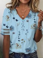 Casual Floral Loose T-Shirt