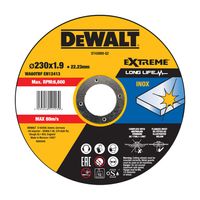 DeWalt Accessoires Extreme Doorslijpschijf INOX 230 x 1.9 x 22,2mm - DT43909-QZ - thumbnail