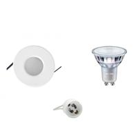 Philips LED Inbouwspot Set - GU10 - IP65 Waterdicht - Ø82mm - Mat Wit - Warm Wit - Dimbaar