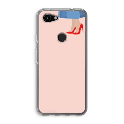 High heels: Google Pixel 3a Transparant Hoesje