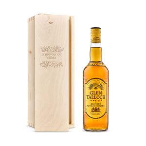 Whisky in gegraveerde kist - Glen Talloch