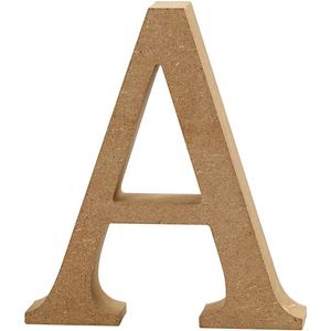 Creotime houten letter A 8 cm