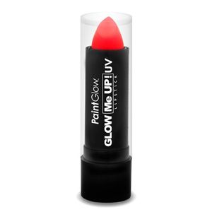 Lippenstift/lipstick - neon rood - UV/blacklight - 5 gram - schmink/make-up