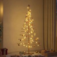 Houten kerstboom met standaard Bruin 180 cm Bamboe Houten kerstboom met standaard Bruin 180 cm Bamboe