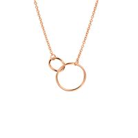 Ketting Zilver-rosé Rondjes 1,2 mm 41 + 4 cm