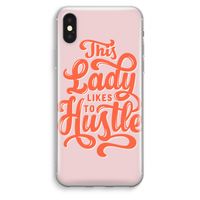 Hustle Lady: iPhone XS Max Transparant Hoesje