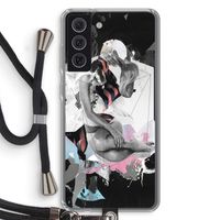 Camouflage de sommeil: Samsung Galaxy S21 FE Transparant Hoesje met koord