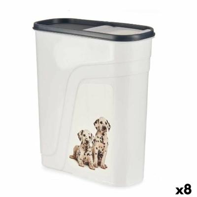 Dispenser Huisdieren Antraciet 4 L (8 Stuks)