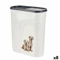 Dispenser Huisdieren Antraciet 4 L (8 Stuks)