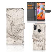 Samsung Galaxy M11 | A11 | Bookcase | Marmer Beige